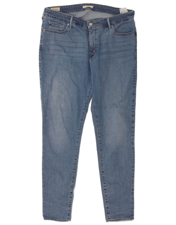 Levi's Jean 310 Shaping Super Skinny pour femme US 22 3XL W38 L32 Bleu Coton
