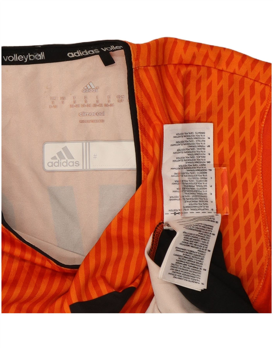 Adidas Climacool Graphic Top à manches longues pour femme UK 10 Petit Orange