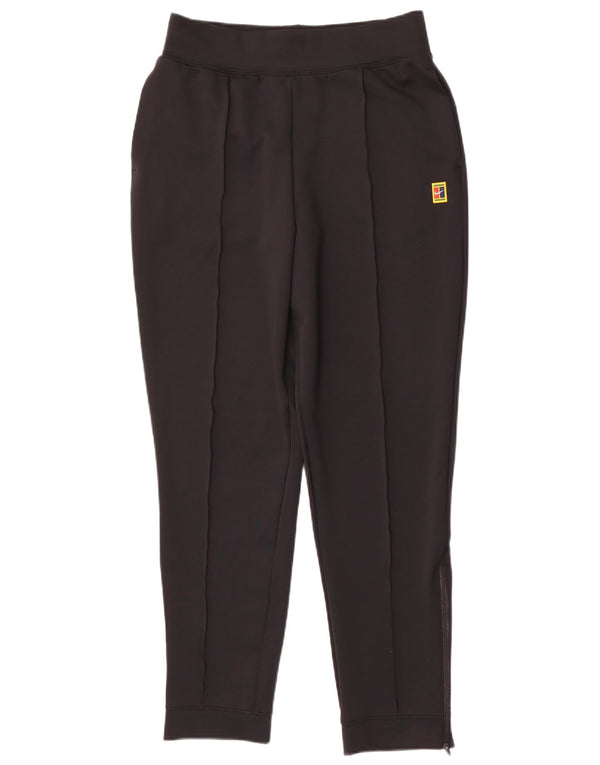 Nike Womens Slim Fit Tracksuit Trousers Joggers UK 12 Medium Black