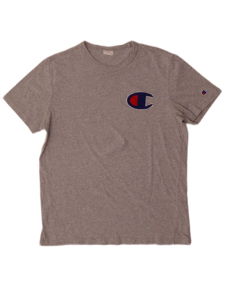Champion T-Shirt Graphique Homme Grand Gris Coton
