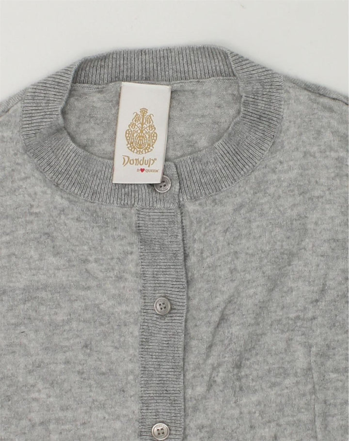 DONDUP Girls Cardigan Sweater 5-6 Years Grey Viscose | Vintage Dondup | Thrift | Second-Hand Dondup | Used Clothing | Messina Hembry 