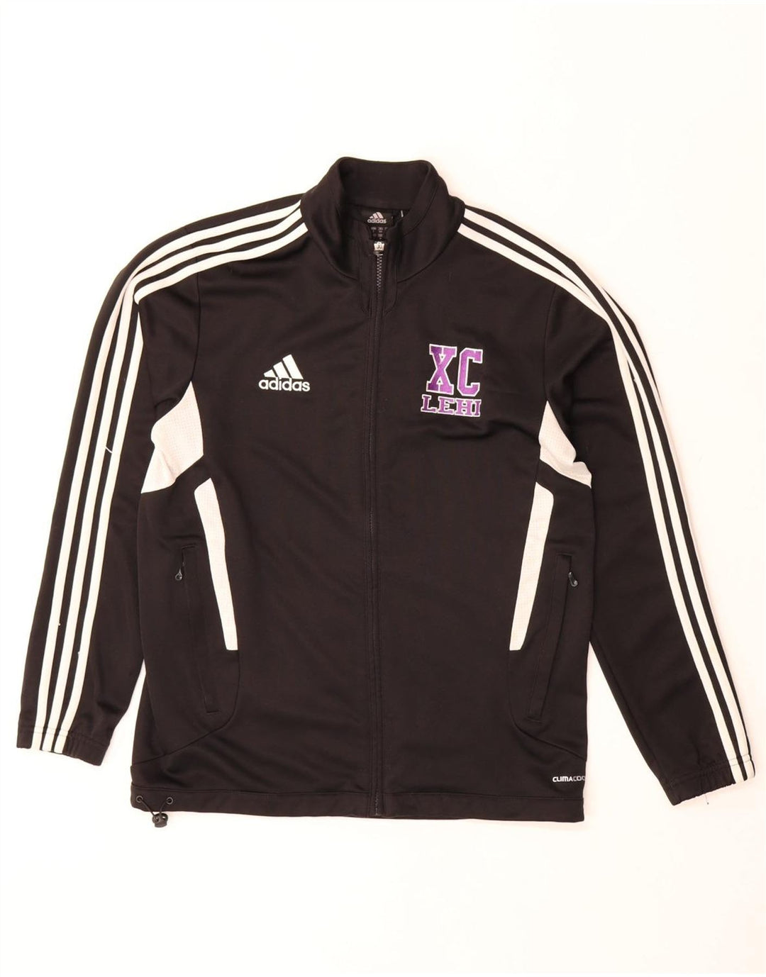 Adidas Hommes Climacool Survêtement Top Veste UK 36/38 Petit Noir Colourblock