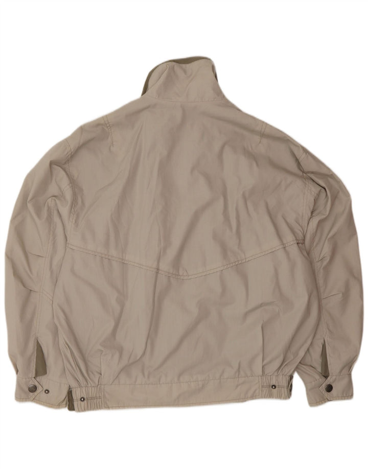 Veste Bomber Homme Vintage IT 50 Grand Polyester Beige