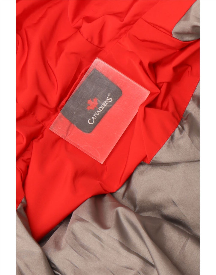 Veste matelassée à capuche filles Canadiens 7-8 ans rouge