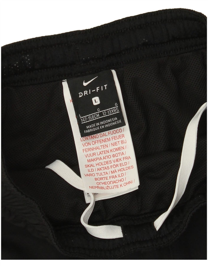 Nike Pantalon coupe-vent Dri Fit pour garçon 12-13 ans Large Noir Polyester