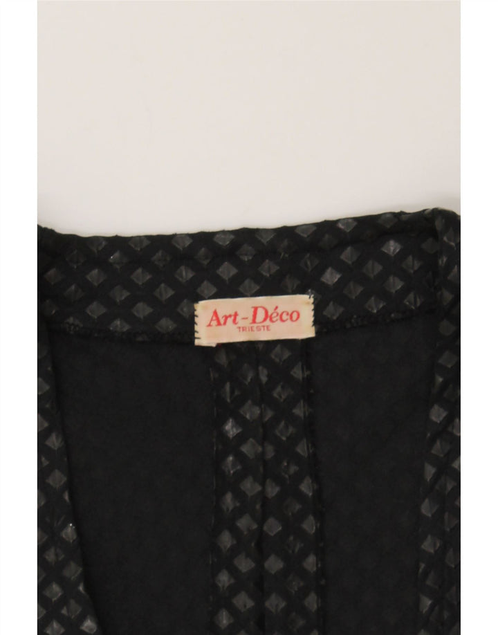 VINTAGE Womens 2 Piece Set UK 12 Medium Black Argyle/Diamond Vintage Vintage and Second-Hand Vintage from Messina Hembry 