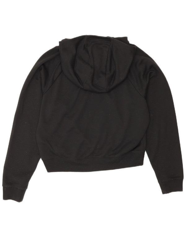 Nike Pull à capuche surdimensionné graphique pour femme UK 6 XS Noir Polyester
