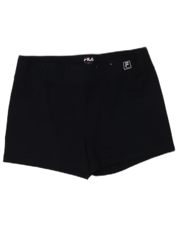 FILA Short de sport pour femme UK 14 Large Bleu marine Polyester
