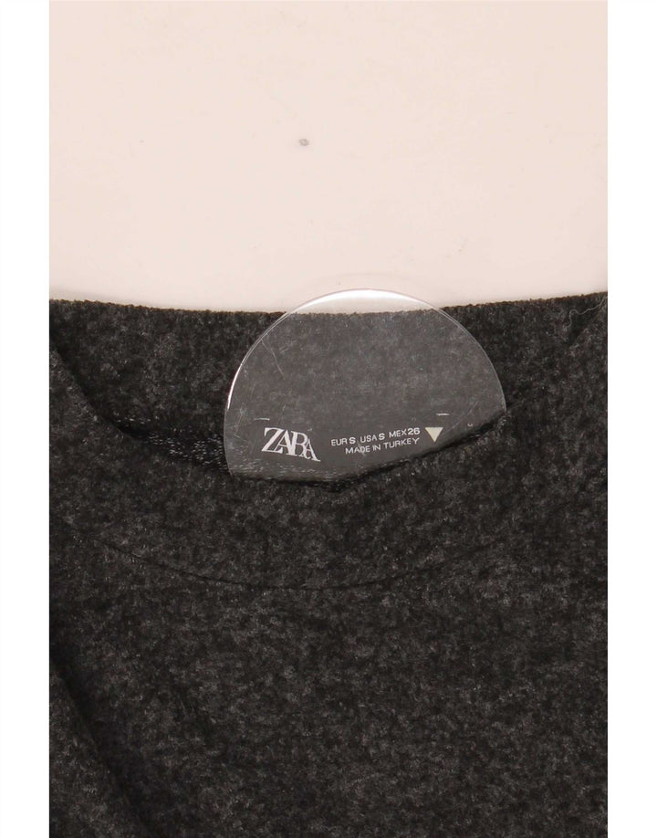 Zara Femme Top Manches Longues UK 10 Petit Gris