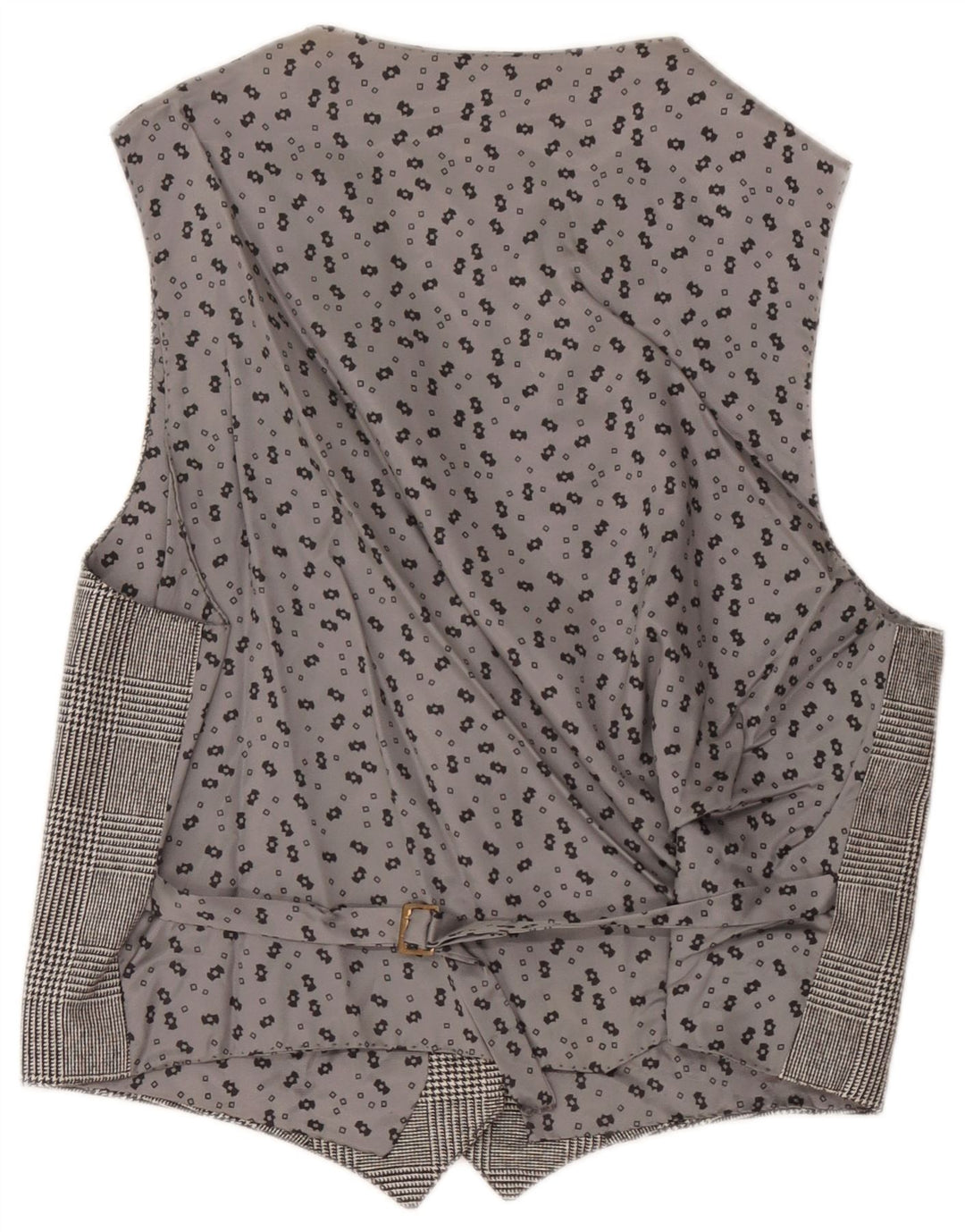 gilet femme vintage UK 12 Contrôle gris moyen