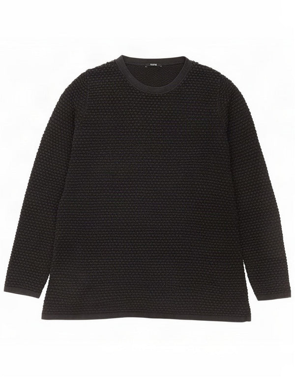 Cos Pull col rond pour femme UK 10 Small Bleu marine Coton