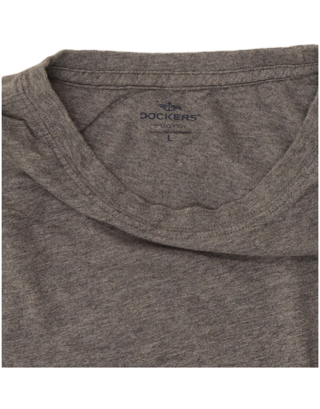 DOCKERS T-Shirt Homme Haut Large Gris Coton
