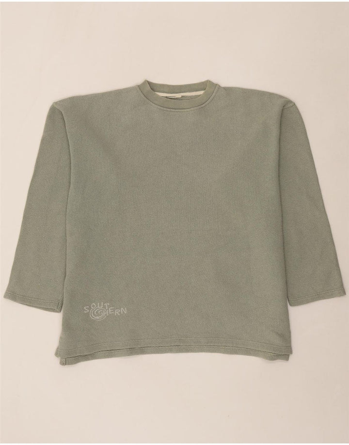 SOUTHERN Mens Graphic Sweatshirt Jumper 2XL Grey Cotton Vintage Southern and Second-Hand Southern from Messina Hembry 