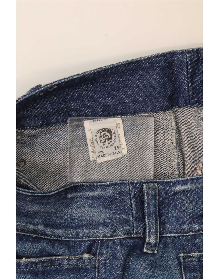 Diesel Jean bootcut effet vieilli W29 L33 pour femme en coton bleu