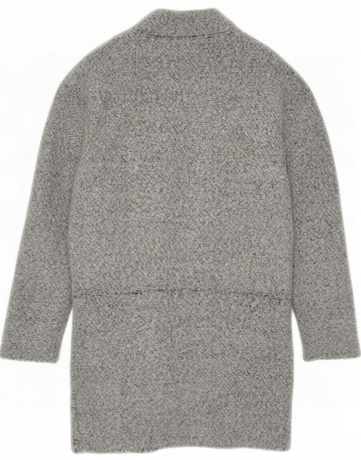 Marks & Spencer Pull cardigan long pour femme UK 8 Small Gris Polyester