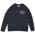 CHAMPION Sweat-Shirt Graphique Homme Bleu Marine Moyen Coton