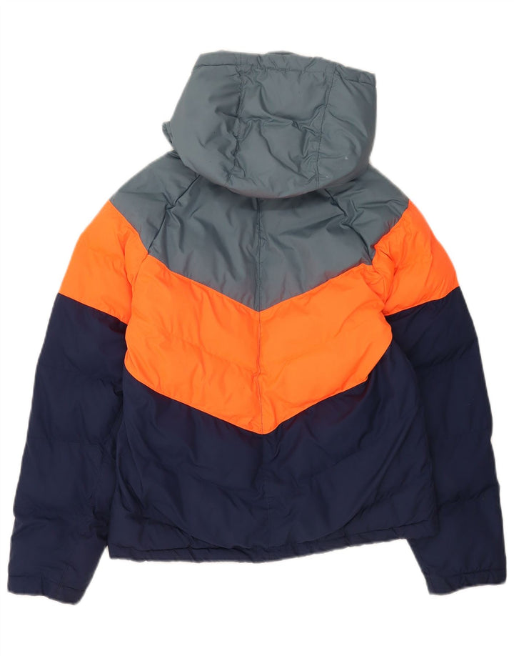 Nike Veste matelassée à capuche pour garçon 12-13 ans Bleu marine Taille L