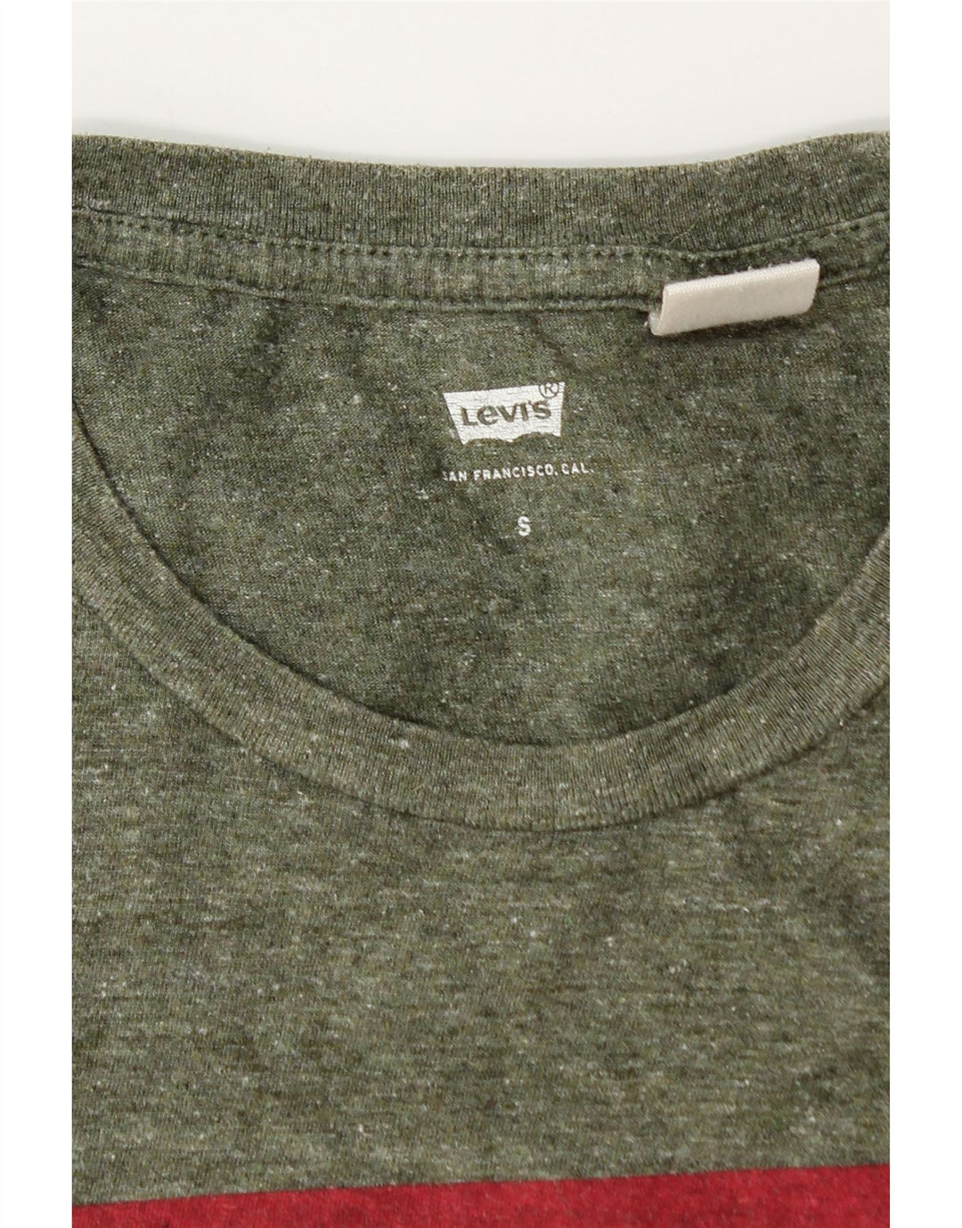 Levi's Tee-Shirt Graphique Homme Small Kaki Flecked