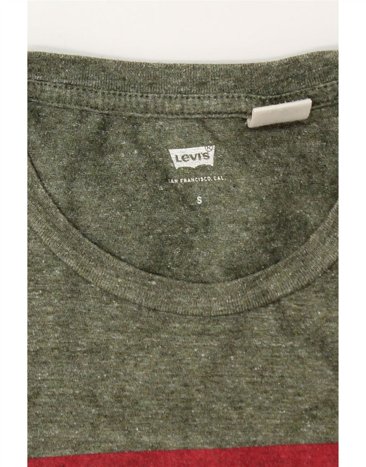 Levi's Tee-Shirt Graphique Homme Small Kaki Flecked