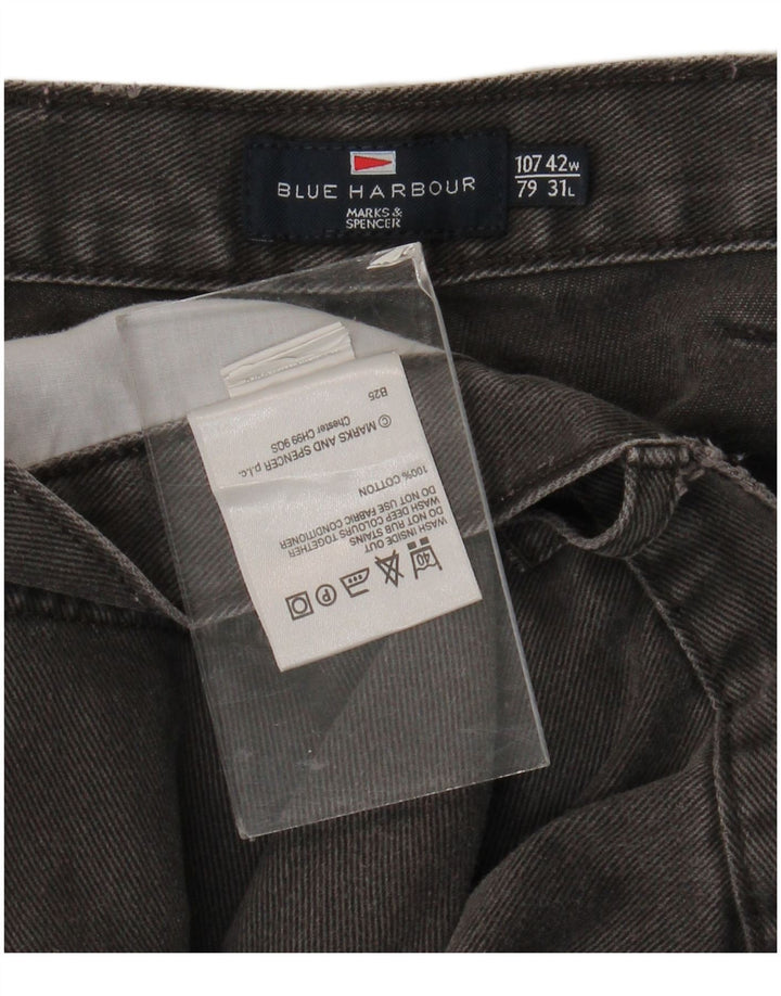 Marks & Spencer Jean droit Blue Harbor homme W42 L31 coton gris