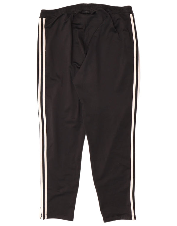 Adidas Pantalon de survêtement pour homme Large Noir à chevrons Polyester
