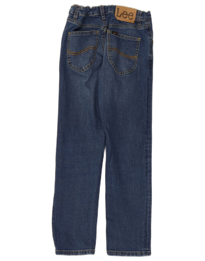 LEE Jean droit garçon 10-11 ans W22 L24 Bleu Coton