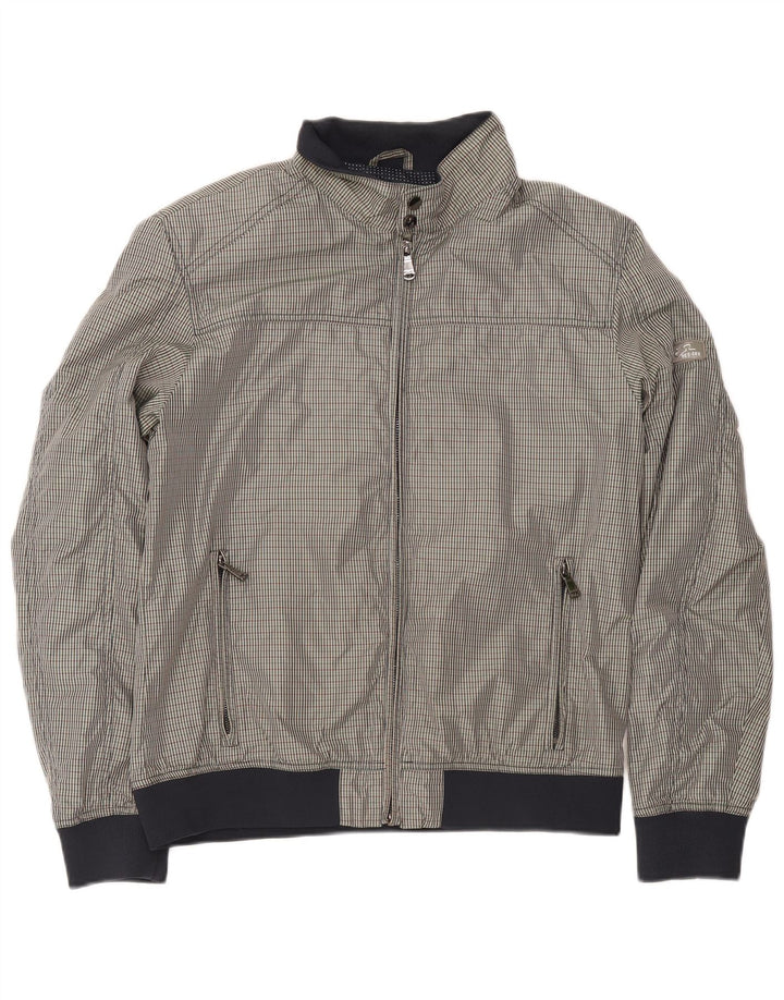 Yes Zee Veste Bomber Homme UK 42 XL Gris Carreaux Polyester