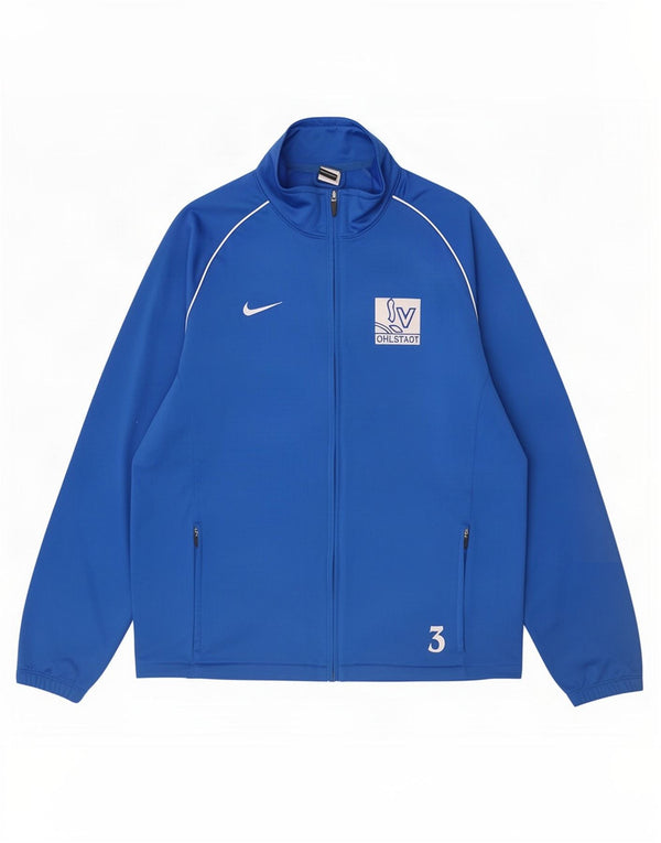 Nike Mens Tracksuit Top Jacket XL Blue Polyester