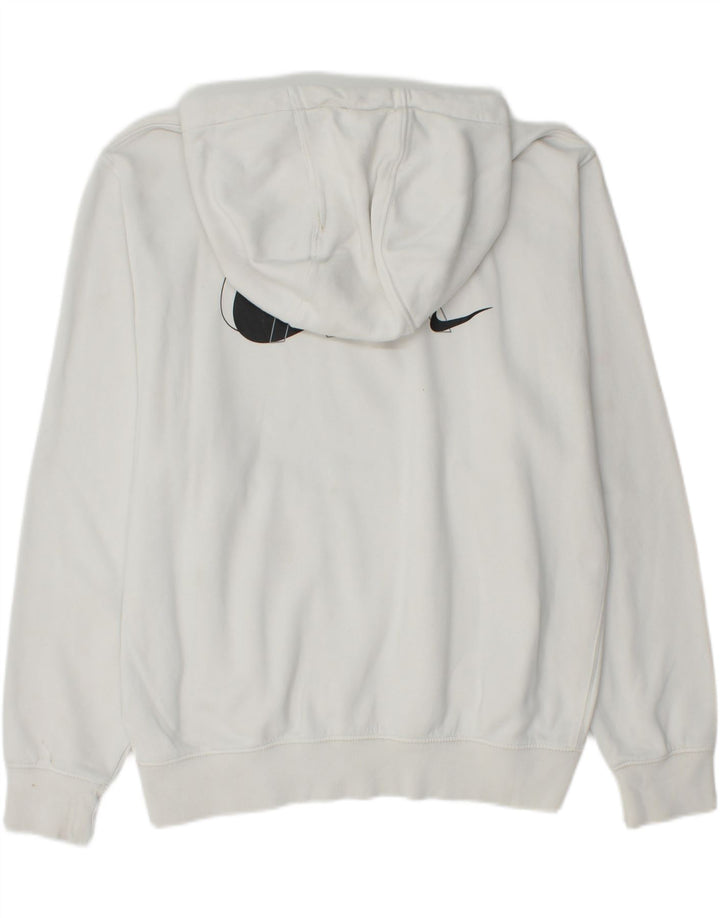 NIKE Pull à capuche graphique pour hommes Grand coton blanc