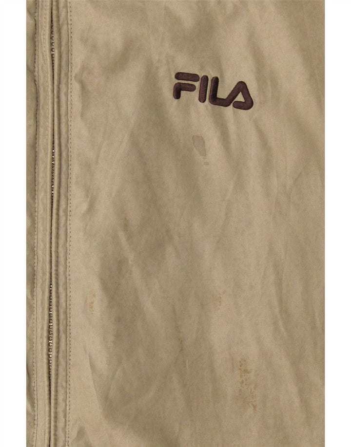 Fila Veste de pluie pour homme UK 40 Large Gris Polyester