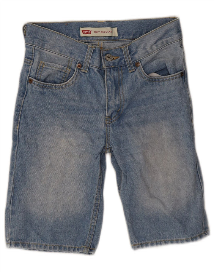 Levi's Short en jean 505 Regular pour garçon 7-8 ans W24 Bleu Coton
