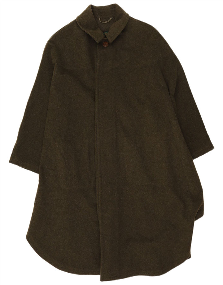 Weyrer Manteau Cape Homme Taille Unique Laine Kaki