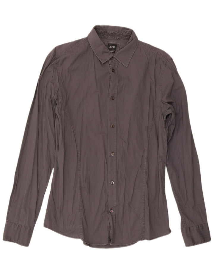 Guess Chemise Homme Large Gris Coton