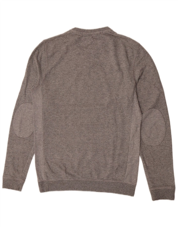 Ted Baker Sweat-shirt pour homme Taille 2 Petit Gris Moucheté Coton