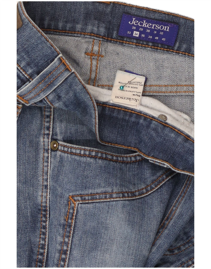 Jeckerson Jean droit homme W34 L31 bleu coton