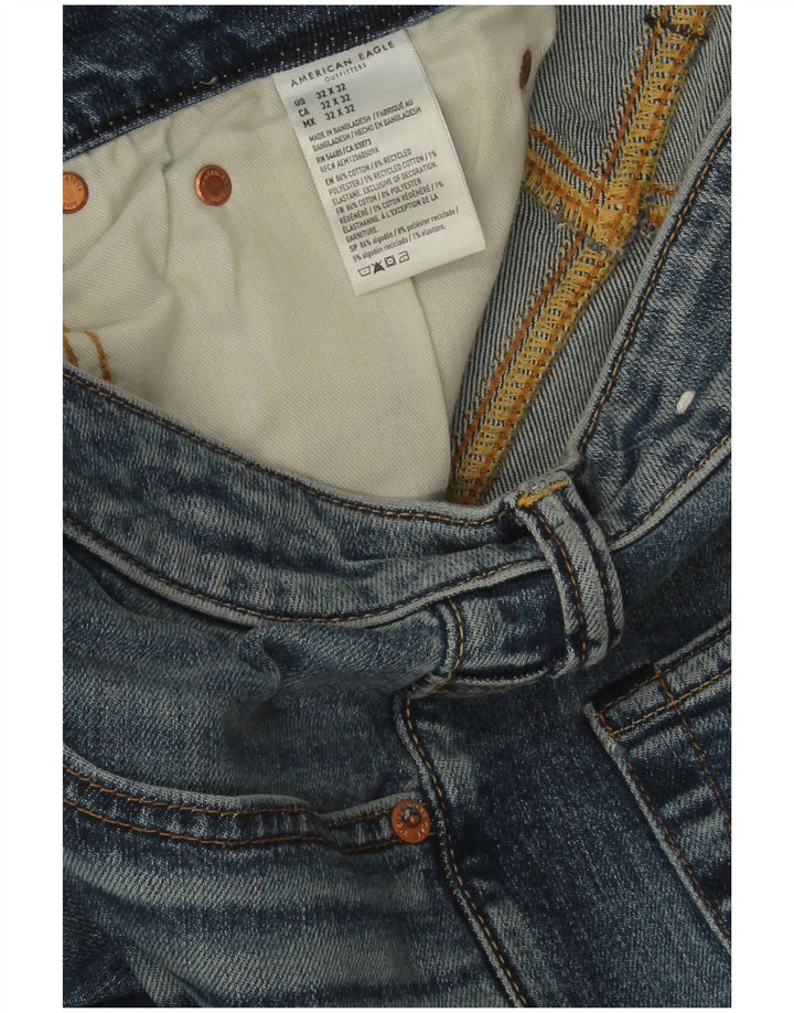 American Eagle Jean droit Airflex homme W32 L32 bleu coton