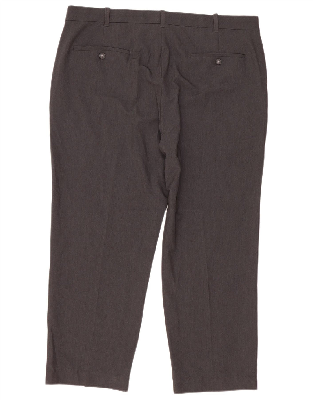 Izod Pantalon de Costume Court Droit Homme W36 L25 Gris Polyester