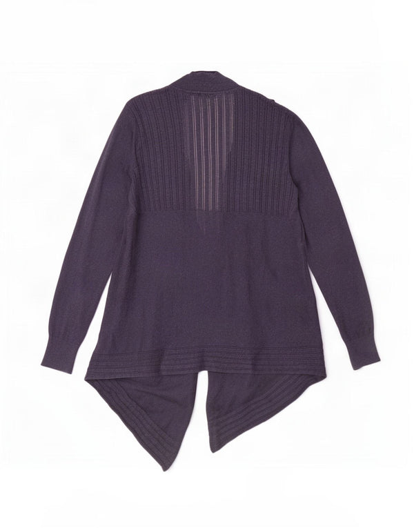 Fat Face Pull Cardigan Ouvert Asymétrique pour Femme UK 12 Bleu Marine Moyen