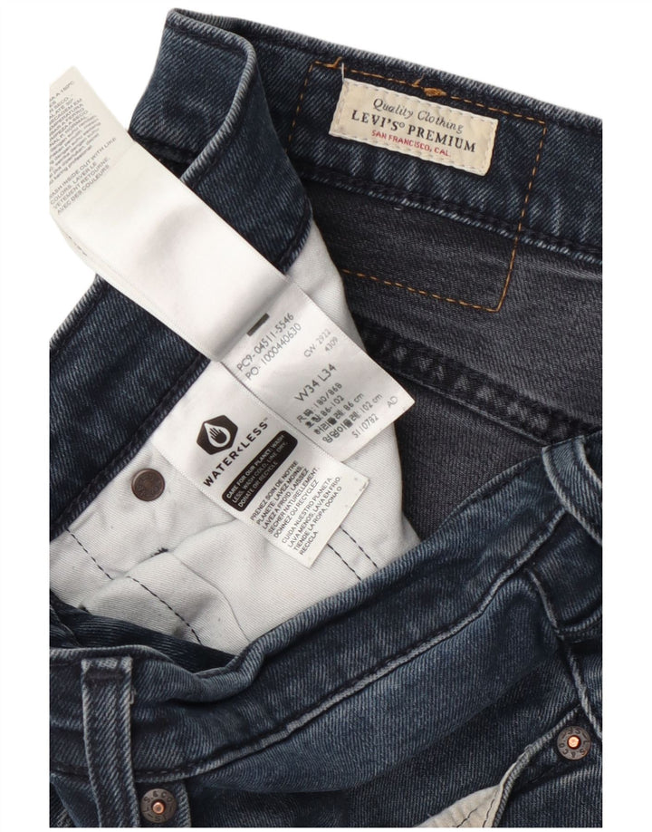 Levi's Jean Slim Homme W34 L34 Bleu Marine Coton