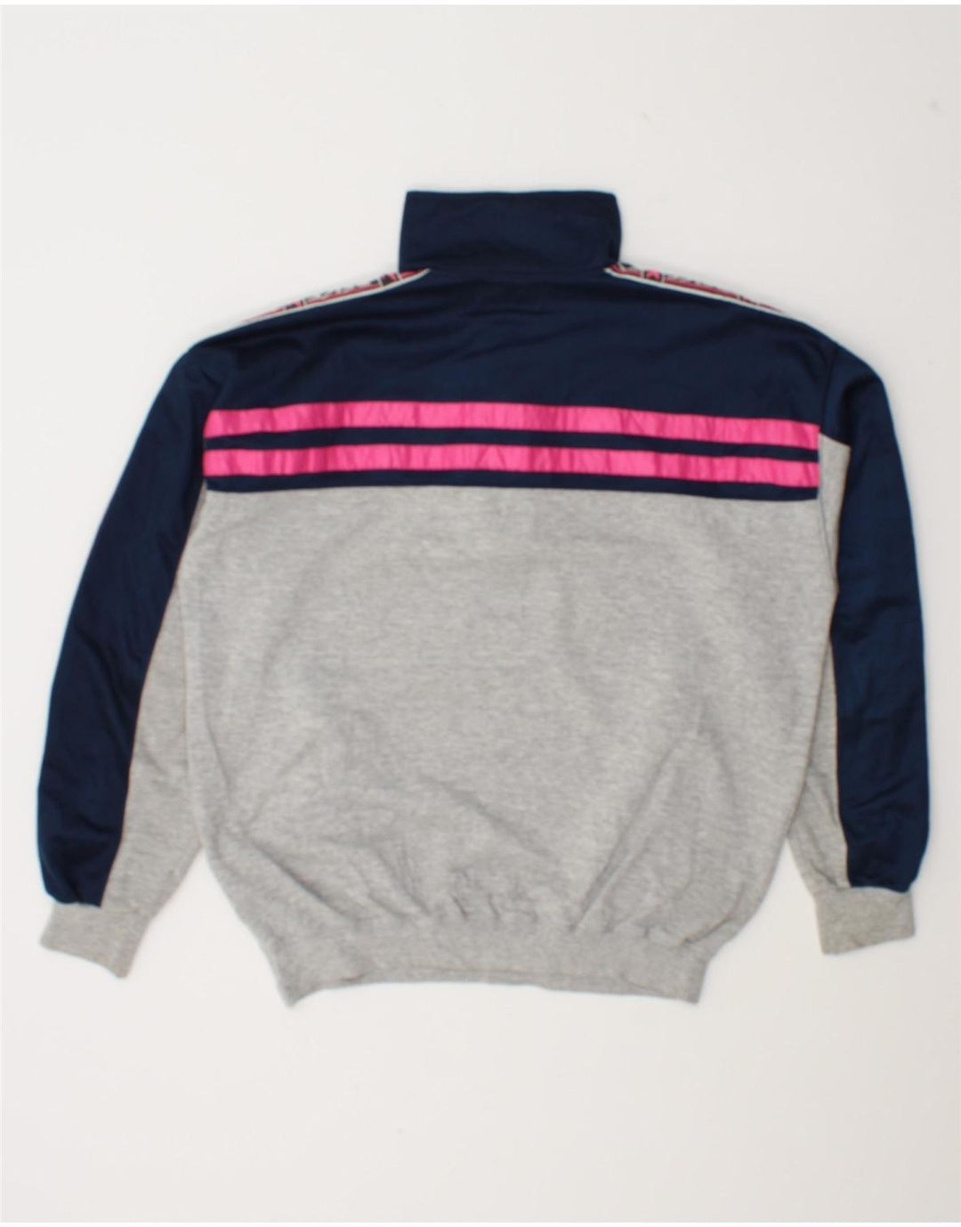 ASICS Sweat-shirt graphique à col zippé pour homme Gris moyen Colourblock