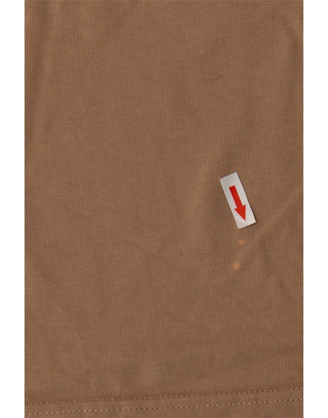 Nike Womens Crop T-Shirt Top UK 14 Coton Beige Moyen