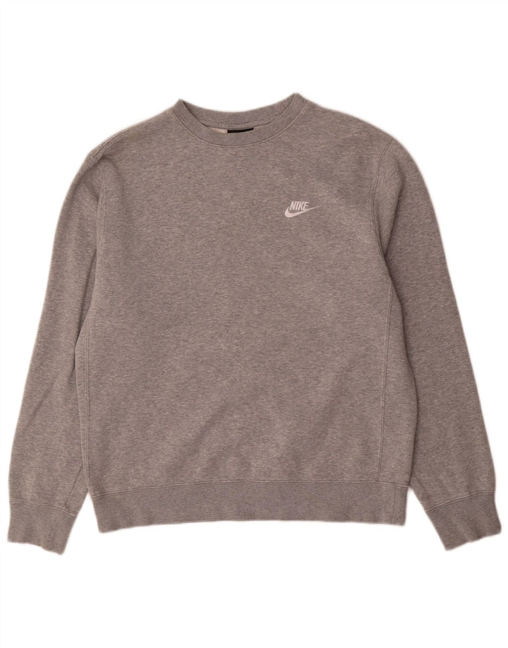 Nike Sweat-shirt en coton moucheté gris moyen pour homme