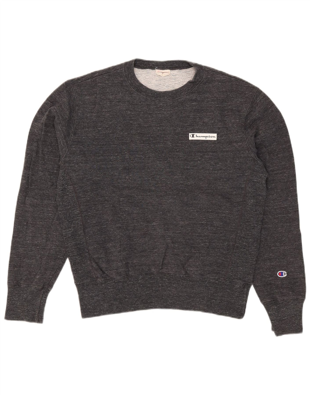 Champion Pull Col Ras-du-Cou Homme Gris Moyen Moucheté Coton
