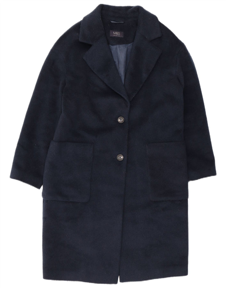 Marks & Spencer Manteau pour femme UK 12 Medium Bleu marine Polyester