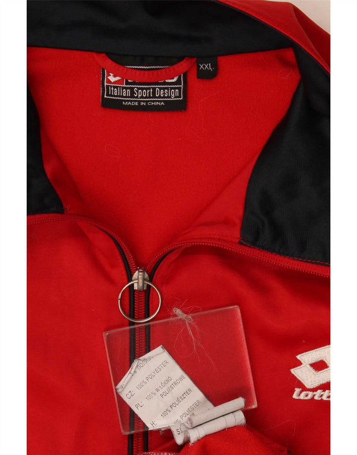 Lotto Veste de survêtement pour homme 2XL Rouge Polyester