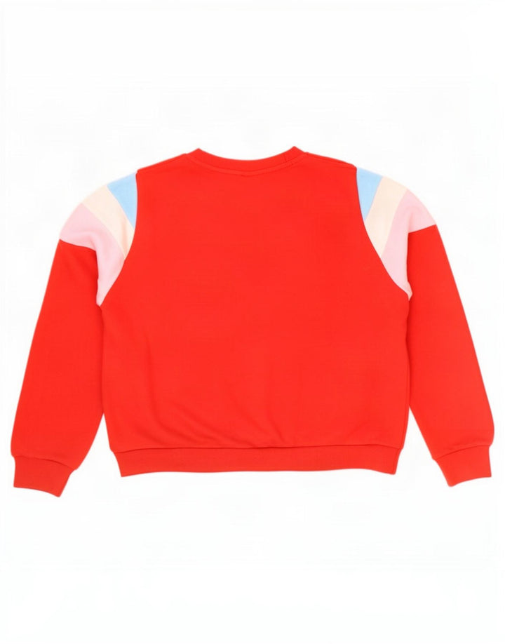 Levi's Sweat-Shirt Oversize Femme UK 14 Rouge Moyen Colourblock