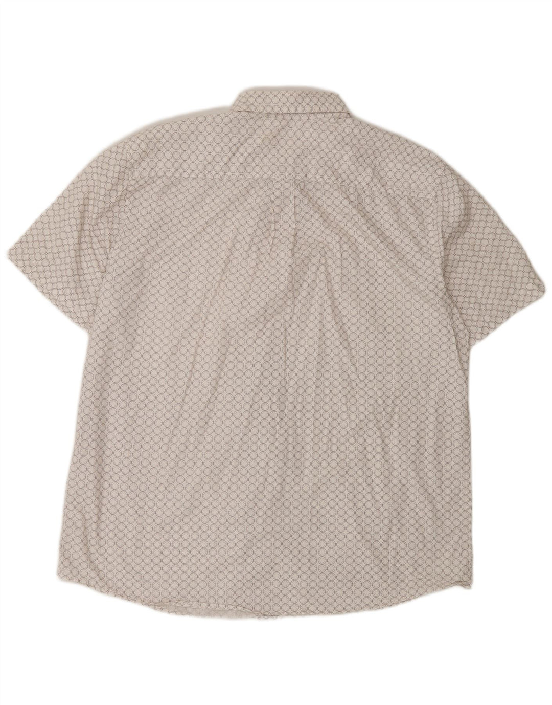 Mossimo Chemise à Manches Courtes Homme XL Blanc Géométrique Coton