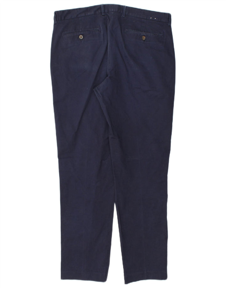 J. CREW Pantalon Chino Slim Flex Homme W35 L30 Bleu Marine Coton