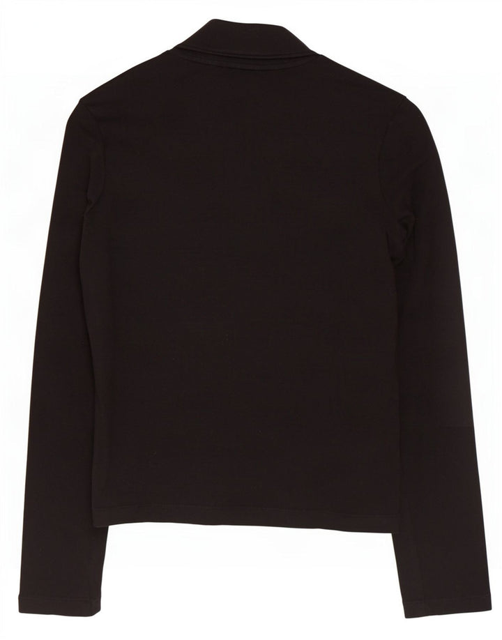 Adidas Haut à manches longues pour femme UK 12 Coton noir moyen