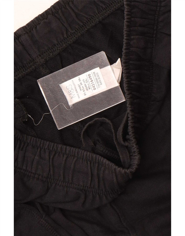Marks & Spencer Pantalon de survêtement pour homme Large Noir Coton